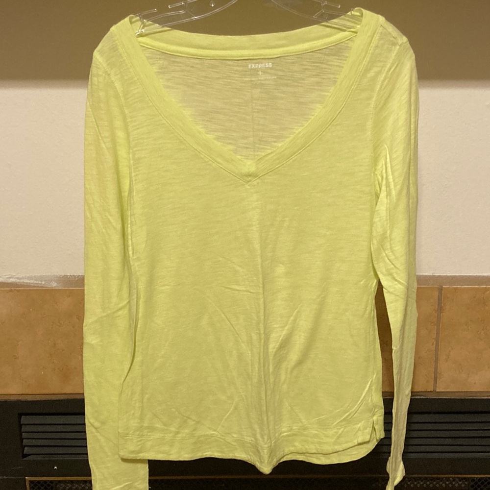 Express Women’s Sheer V-neck Top (size small)